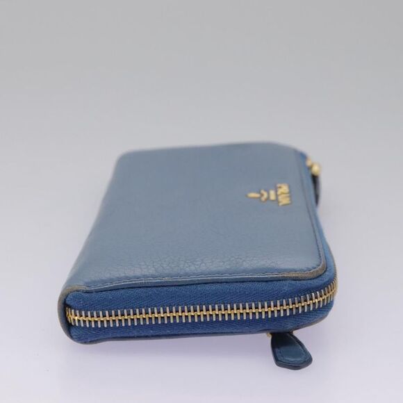 Prada Saffiano Blue Leather Wallet (Pre-Owned) - Picture 4 of 16